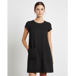 LOFT Petites black shift dress